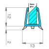 Exa-Lent Universal DS441006 helder afdichtingsprofiel 100cm - 6mm