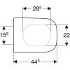 Geberit Renova Plan 500692011 toiletzitting met deksel wit