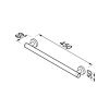 Geesa Comfort & Safety 915807-02-45 veiligheidsgreep 45cm chroom
