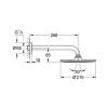 Grohe Rainshower Cosmopolitan 210 26062000 hoofddoucheset chroom (OUTLET)