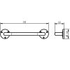 Haceka Aspen 1120065 badgreep 30cm chroom