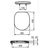 Ideal Standard Connect E712801 toiletzitting met deksel wit