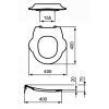 Ideal Standard Contour 21 Schools S454201 toiletzitting zonder deksel wit