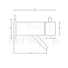 San4U 2524169 Spador fonteinkraan wand nikkel RVS look (OUTLET)