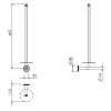 Clou Kaldur CL/09.05035.41 reserverolhouder RVS geborsteld