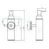 Clou Sjokker SJ092604501 zeepdispenser 100cc wand chroom (OUTLET)