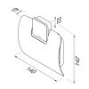 Geesa Topaz Chrome 917908-02-A toiletrolhouder met klep chroom