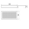 Inda Indissima A8851MNS mandmodule 200mm RVS geborsteld