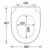 Pressalit Project 300 Pro 1194011-DH9999 toiletzitting met deksel wit
