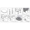Duravit Duraplus 0064204700 toiletzitting met deksel pergamon