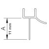 Provex 1200SA00F afwateringsstrip 120cm, 11mm hoog, transparant, voor glasdikte 6mm