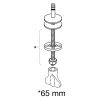 Pressalit 300+ 1130000-DM2999 toiletzitting met deksel wit