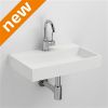 Clou Mini Wash Me Plus CL0313230 aluite fontein 48cm wit