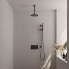 Brauer Edition 5-S-176 thermostatische inbouw regendouche met drukknoppen SET 65 mat zwart