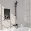 Brauer Edition 5-GM-041-2 opbouw baddouche thermostaatkraan SET 02 gunmetal geborsteld PVD