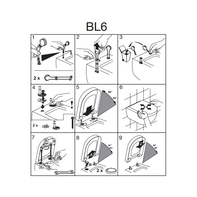 Pressalit Scandinavia PLUS 758000-BL6999 toiletzitting met deksel wit