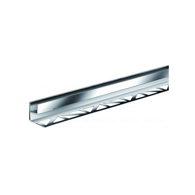 Blanke Aqua Glass 2042851080210 glass profile 2100x21x8mm Stainless steel satin white