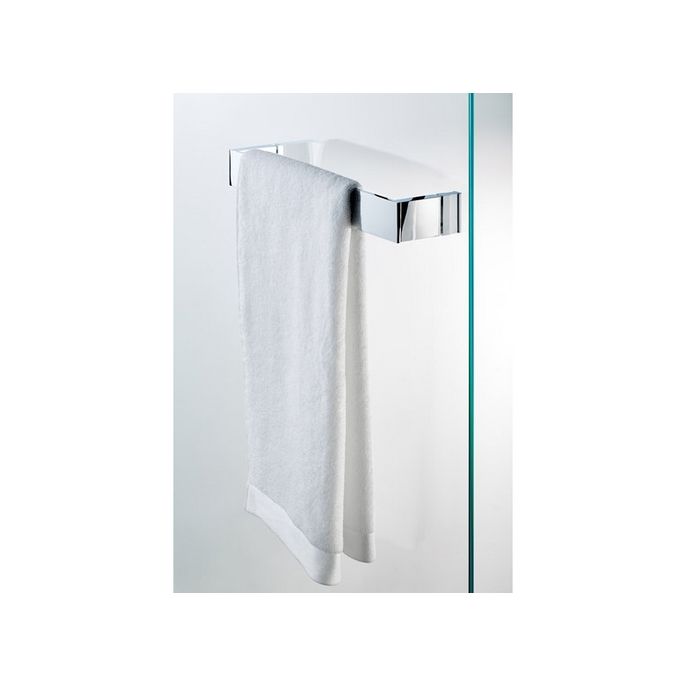 Decor Walther 0594300 BK DTG20 handdoekhouder 20cm glasmontage chroom