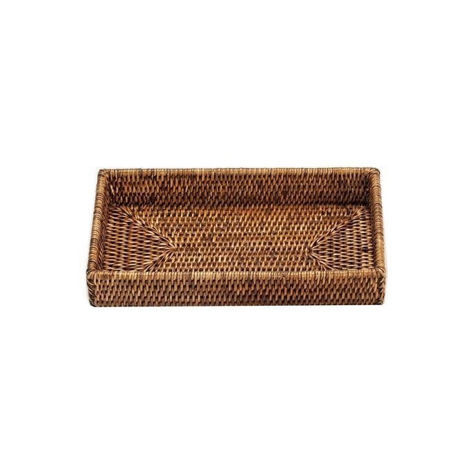 Decor Walther Basket 0932092 BASKET TAB 2 schaal/ tray rotan donker gekleurd