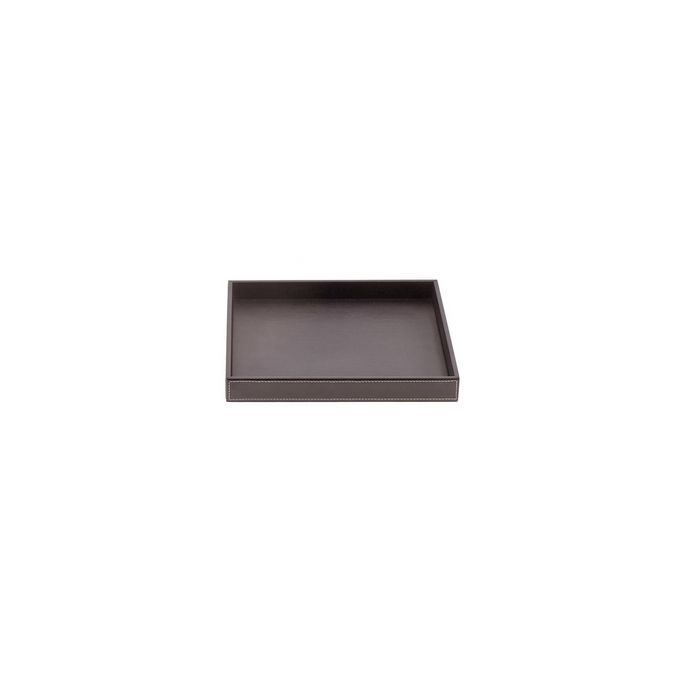 Decor Walther Brownie 0931090 BROWNIE TAB S schaal/ tray kunstleder donker bruin