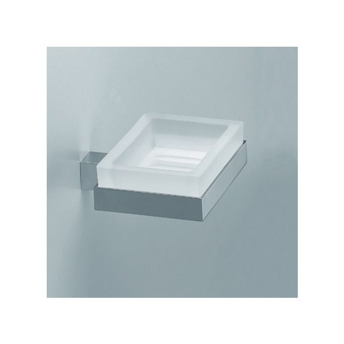 Decor Walther Bloque/ Corner 0561800 CO WSS zeephouder wit gesatineerd glas/ chroom