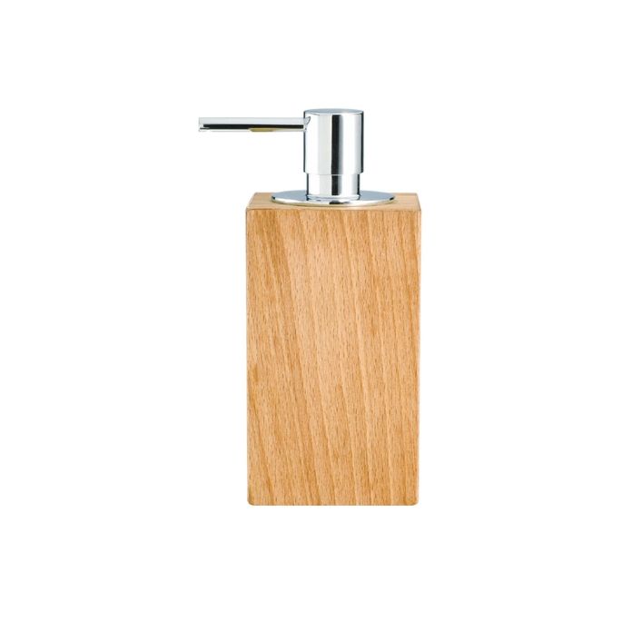 Decor Walther Wood 0926386 WO SSP zeepdispenser staand licht geolied beukenhout/ chroom