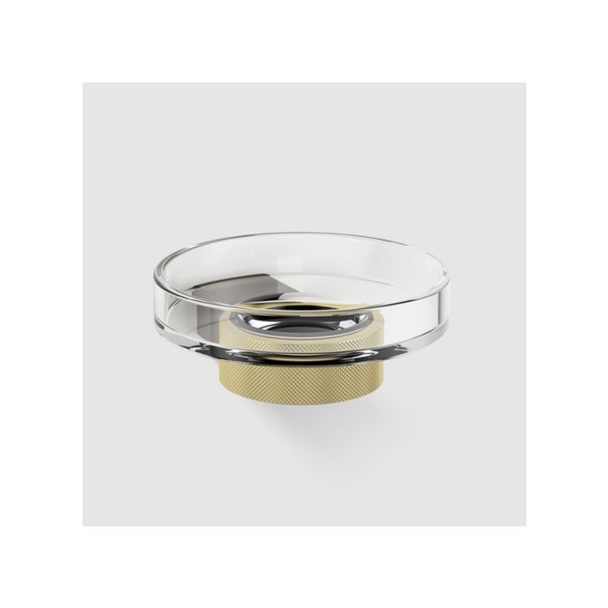 Decor Walther Club 0857741 CLUB WSS soap dish crystal glass matt gold and dark bronze