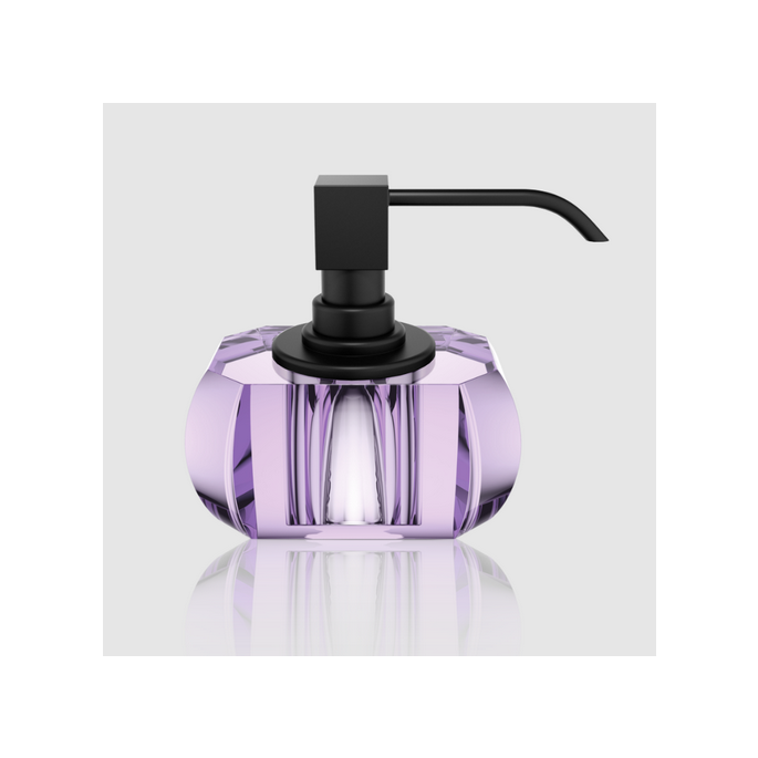 Decor Walther Kristall 0933580 KR SSP zeepdispenser Crystal violet glas - mat zwart