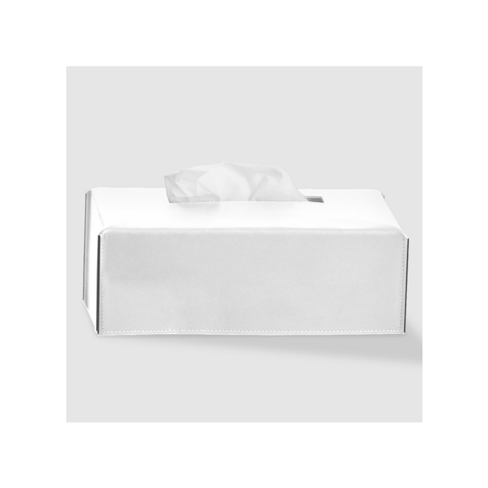 Decor Walther Nappa 0938050 NAPPA KB tissuehouder echt leer sneeuw wit