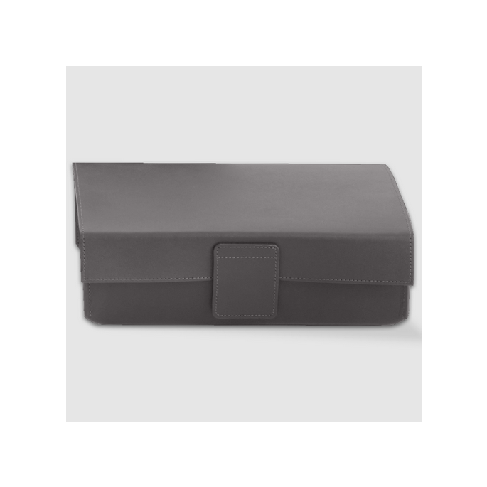 Decor Walther Nappa 0938693 NAPPA UTBD multi box met deksel echt leer smokey grijs