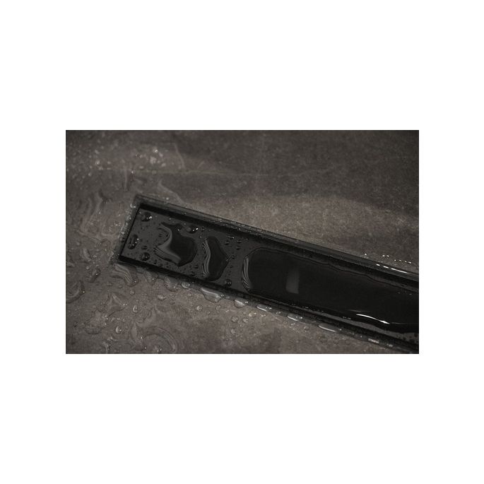 Easy Drain Compact 50 TAF Black EDM1TAFZM120050B douchegoot 120cm zijuitloop