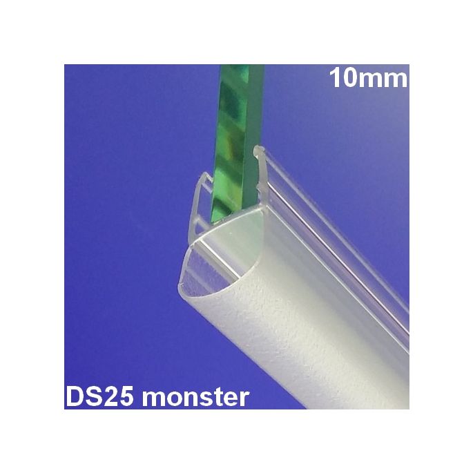 Exa-Lent Universal monsterstukje doucherubber type DS25 - 2cm lengte en geschikt voor glasdikte 10mm - 1 balgje van 8mm (bolletje)