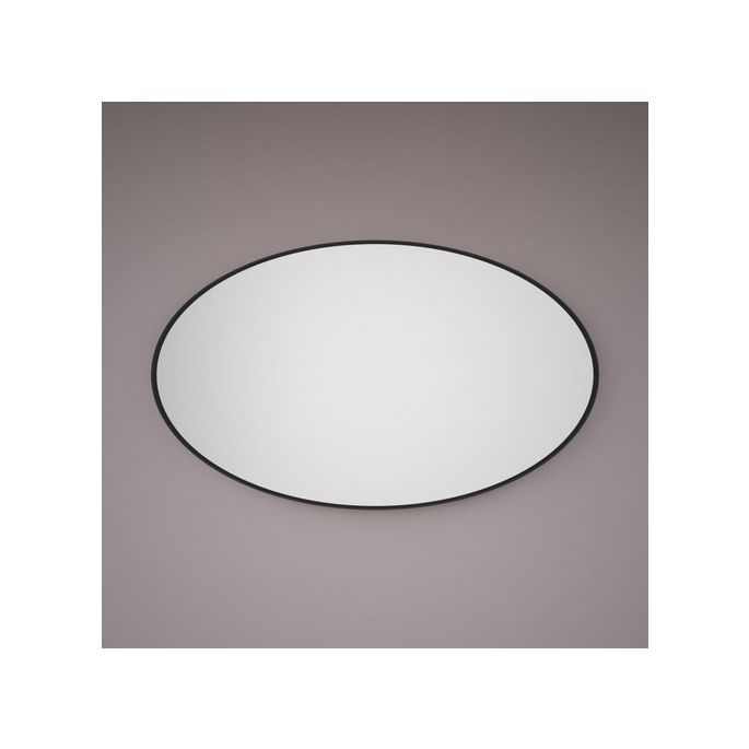 Hipp Design SPV 85100 BLI spiegel op mat zwart industrieel metalen frame 100x60cm