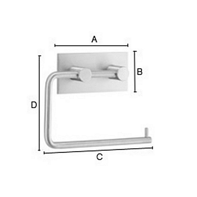 Smedbo Beslagsboden BB1098 toiletrolhouder mat zwart edelstaal