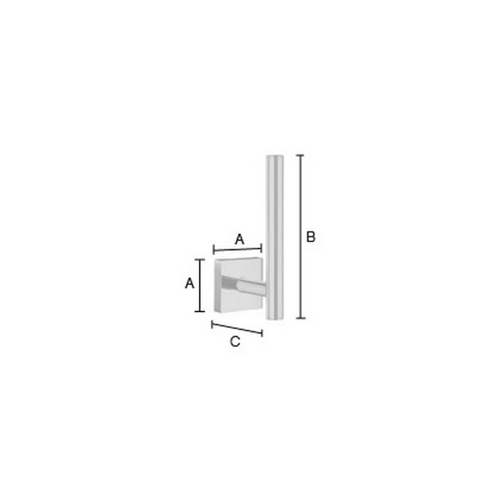 Smedbo House RX320 reserverolhouder wit