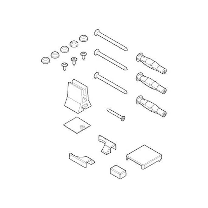 Novellini R01BN1V1-D montageset wit 030/ chroom