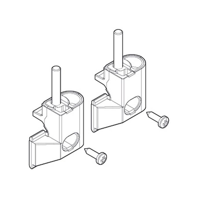 Novellini R02BJS01-30 scharnierdelenset wit 030