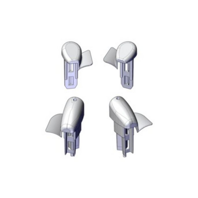 Novellini R04LUR01-K set eindkapjes chroom