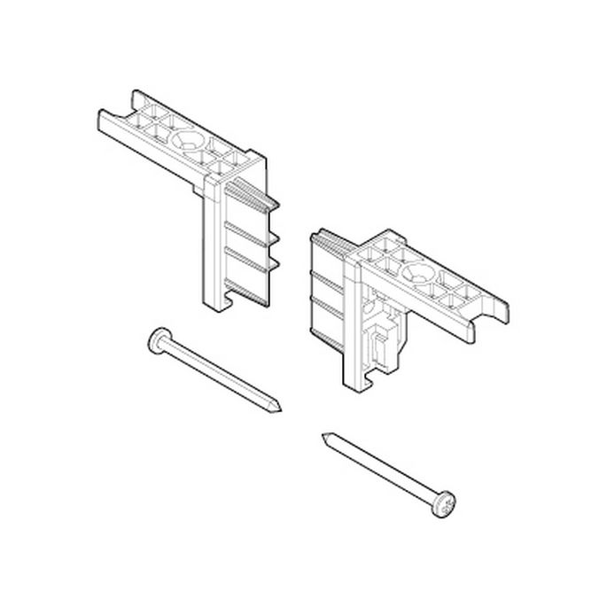 Novellini R04PBJMO1-A set eindkapjes wit 030