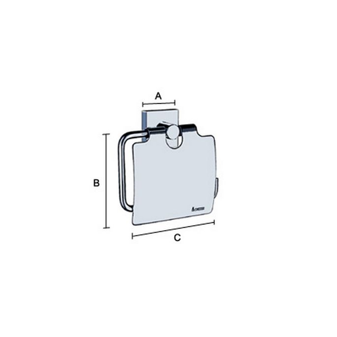 Smedbo House RK3414 toilet roll holder with cover chrome