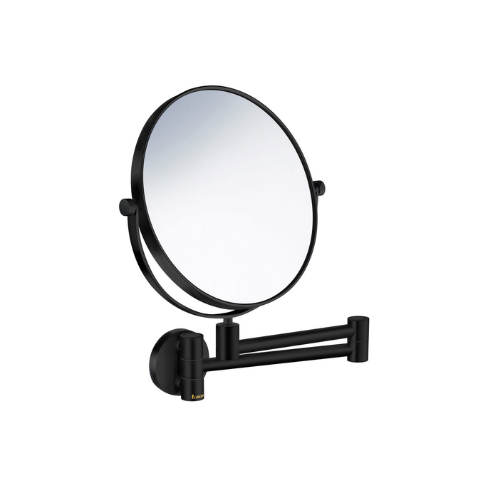 Smedbo Outline FB438 Kosmetikspiegel 1x und 5x Mattschwarz