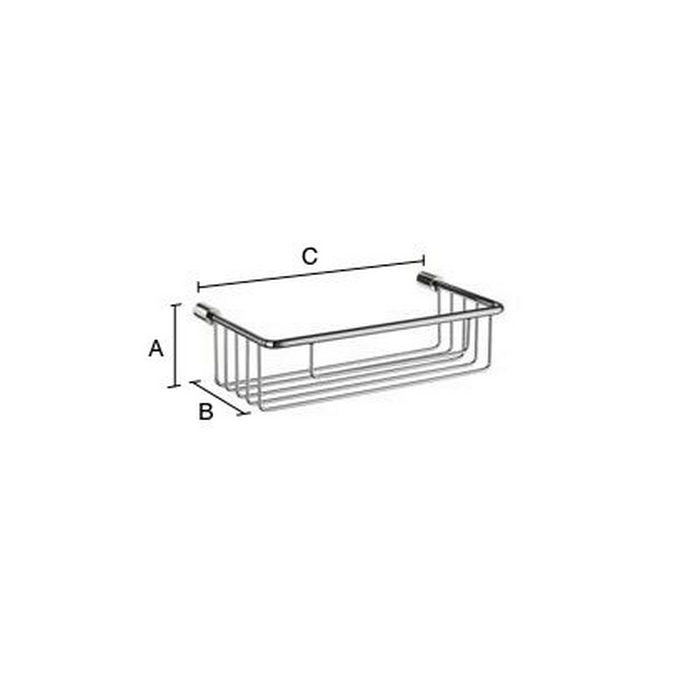 Smedbo Sideline DK1001 draadkorf 21.5 cm chroom