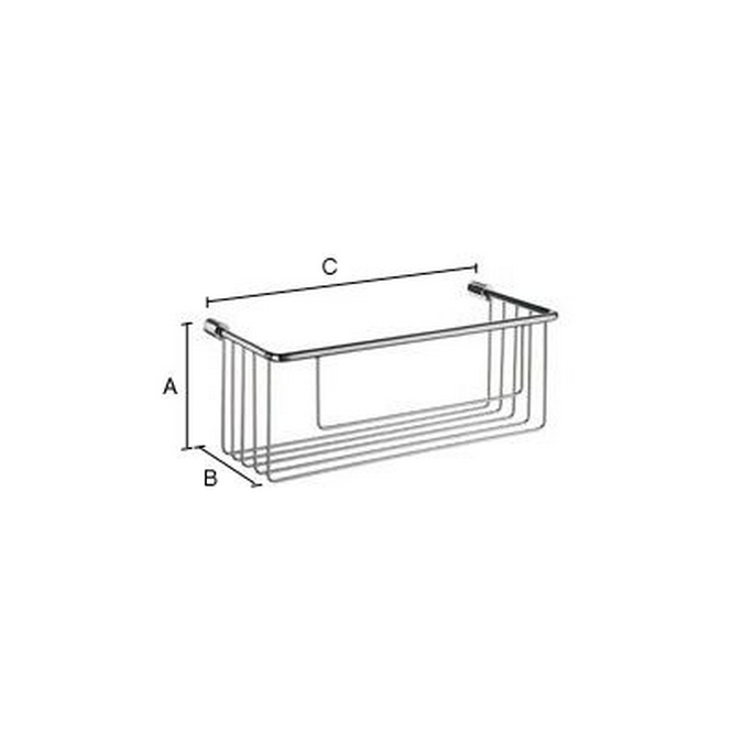 Smedbo Sideline DK1002 draadkorf 26.7 cm chroom