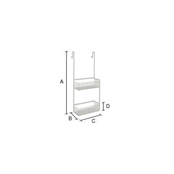 Smedbo Sideline DK1141 dubbele douchedraadkorf 25 cm chroom