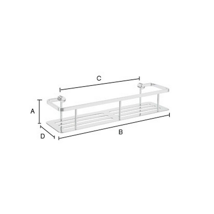 Smedbo Sideline DK3005 draadkorf 40 cm chroom