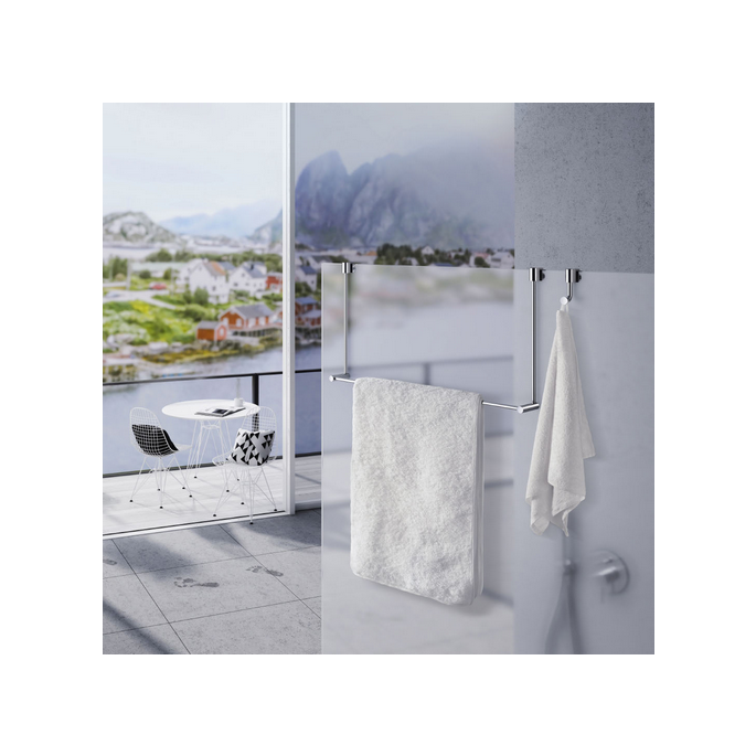 towel rail Smedbo Sideline towel rail for shower wall 60cm chrome