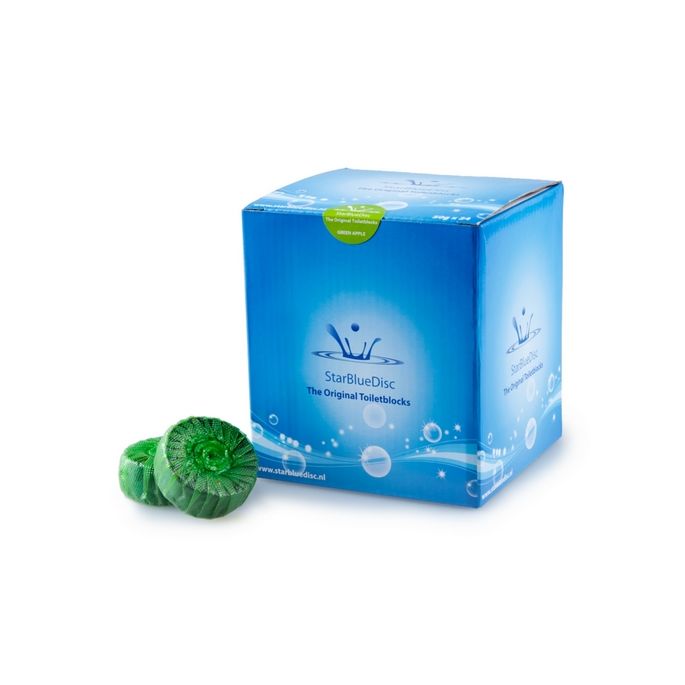 StarBlueDisc 247185514 toiletblokjes jaar verpakking (24 stuks) Green Apple (Groen)