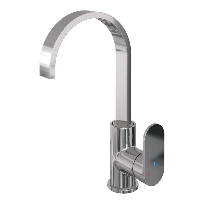 Brauer Edition 5-CE-003-S1 high body basin mixer with swivel flat spout model C chrome