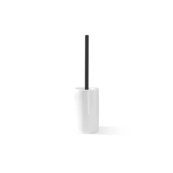 Decor Walther 0826053 DW 6100 toiletborstelgarnituur staand porselein wit/ mat zwart