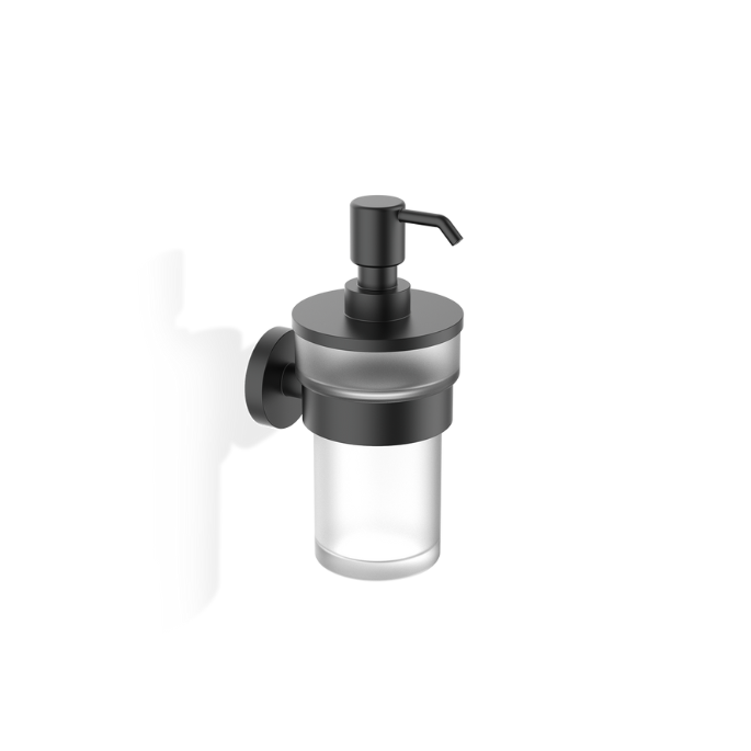 Decor Walther Basic 0530860 BA WSP zeepdispenser wit gesatineerd glas/ mat zwart